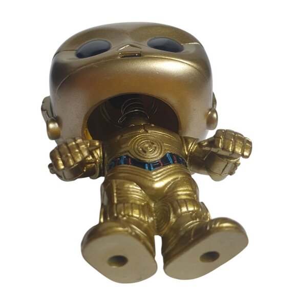 Funko Pop Star Wars C-3PO Gold Metallic Bobblehead Vinyl Figure Collectible - Picture 3 of 5